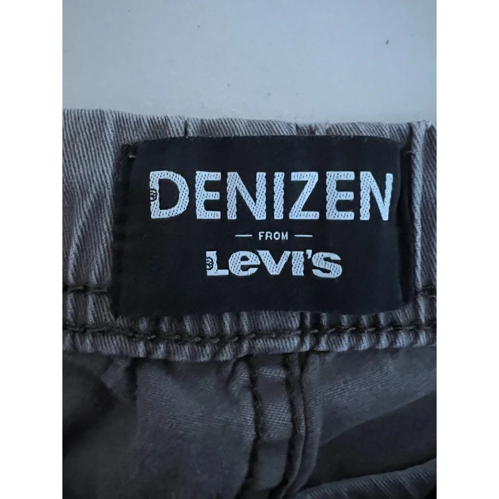Levi Denizen Mens 28x27 Joggers Grey Pants Elastic Waist Drawstring Slim Taper